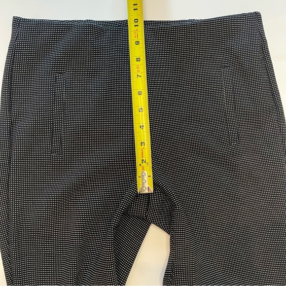 Chico’s Petite Black White Pull On Straight Leg Stretch Knit Pants Trousers 0.5P - Picture 11 of 14